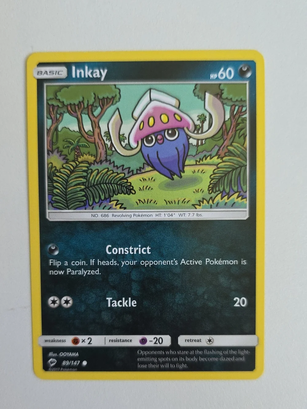 Pokemon Inkay And Malamar Trading Cards